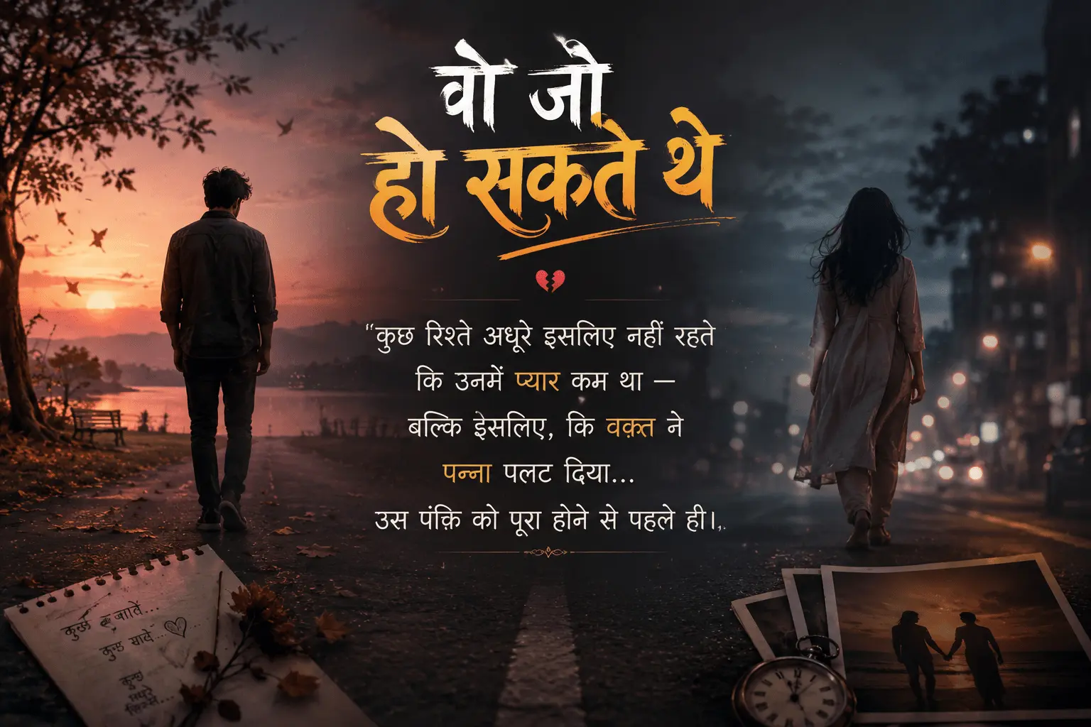 वो जो हो सकते थे — दर्द भरी हिंदी कहानी, बारिश और यादें, अपना घर